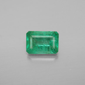 Smeraldo naturale verde da 0,96 ct, taglio smeraldo, VS-SI