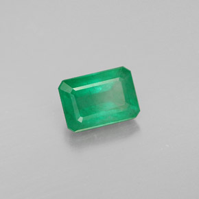 Smeraldo naturale verde da 1,01 ct, taglio smeraldo, VS-SI