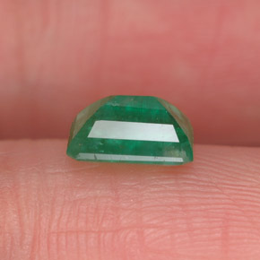 Smeraldo naturale verde da 0,91 ct, taglio smeraldo, SI-I1