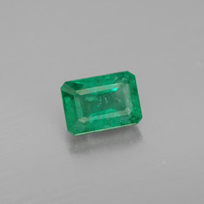 Smeraldo naturale verde da 1,13 ct, taglio smeraldo, VS-SI