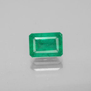 Smeraldo naturale verde da 0,95 ct, taglio smeraldo, VS-SI