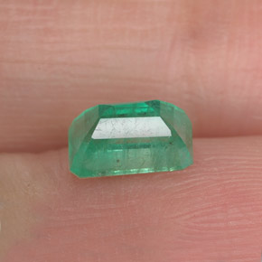 Smeraldo naturale verde da 1,00 ct, taglio smeraldo, SI