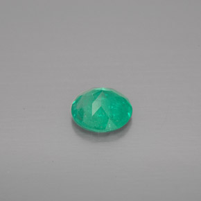 Smeraldo naturale verde da 0,57 ct, taglio rotondo, VS-SI