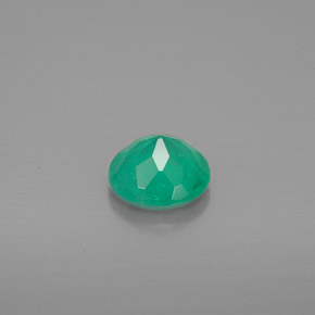 Smeraldo naturale verde da 0,61 ct, taglio rotondo, VS-SI