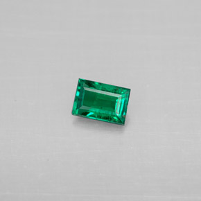 Smeraldo naturale verde da 0,25 ct, baguette, SI