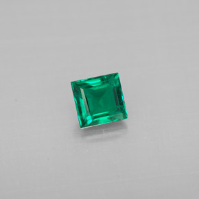 Smeraldo naturale verde da 0,33 ct, baguette, SI