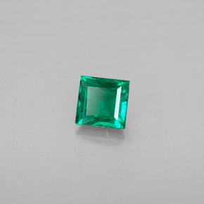 Smeraldo naturale verde da 0,33 ct, baguette, SI