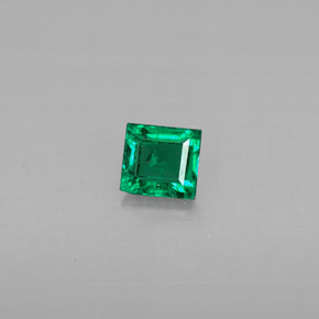 Smeraldo naturale verde da 0,28 ct, baguette, VS-SI