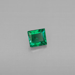 Smeraldo naturale verde da 0,28 ct, baguette, VS-SI