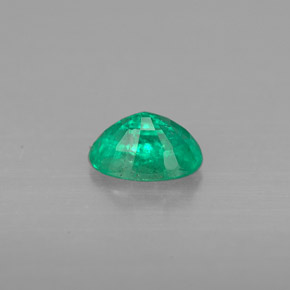 Smeraldo naturale verde da 0,42 ct, taglio ovale, VS-SI