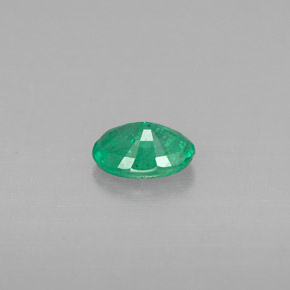 Smeraldo naturale verde da 0,41 ct, taglio ovale, VS-SI