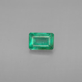 Smeraldo Verde naturale da 0.52 ct, Taglio smeraldo, VS-SI