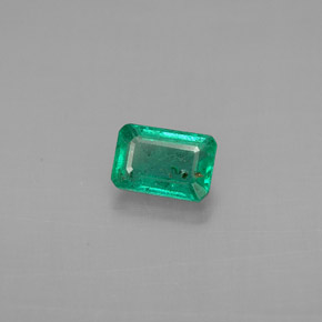 Smeraldo Verde naturale da 0.62 ct, Taglio smeraldo, VS-SI