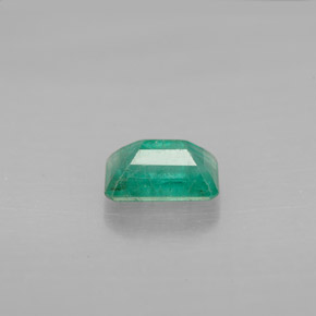 Smeraldo naturale verde da 0,58 ct, taglio smeraldo, VS-SI