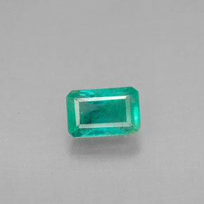 Smeraldo naturale verde da 0,66 ct, taglio smeraldo, VS-SI