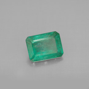 Smeraldo naturale verde da 1,17 ct, taglio smeraldo, VS-SI