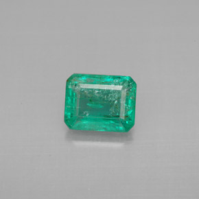 Smeraldo naturale verde da 1,12 ct, taglio smeraldo, VS-SI
