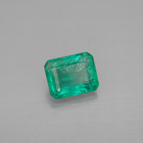 Smeraldo naturale verde da 1,12 ct, taglio smeraldo, VS-SI