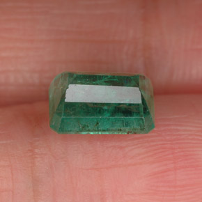 Smeraldo naturale verde da 1,65 ct, taglio smeraldo, VS-SI