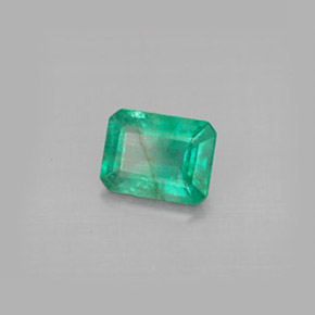 Smeraldo naturale verde da 1,27 ct, taglio smeraldo, VS-SI