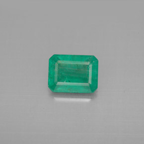 Smeraldo naturale verde da 1,19 ct, taglio smeraldo, VS-SI