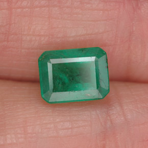 Smeraldo naturale verde da 1,70 ct, taglio smeraldo, SI-I1
