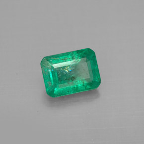 Smeraldo naturale verde da 1,42 ct, taglio smeraldo, VS-SI
