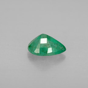 Smeraldo naturale verde da 0,67 ct, taglio a pera, VS-SI
