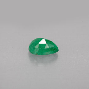 Smeraldo naturale verde da 0,78 ct, taglio a pera, VS-SI