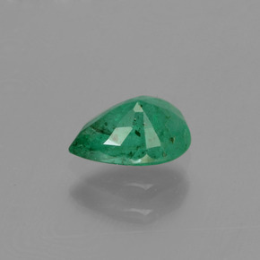 Smeraldo naturale verde da 0,67 ct, taglio a pera, VS-SI