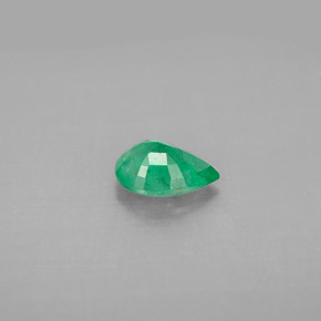 Smeraldo naturale verde da 0,59 ct, taglio a pera, VS-SI