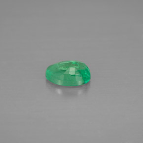 Smeraldo naturale verde da 0,42 ct, taglio ovale, VS-SI