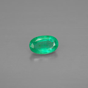 Smeraldo naturale verde da 0,40 ct, taglio ovale, VS-SI