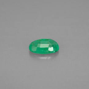 Smeraldo naturale verde da 0,40 ct, taglio ovale, VS-SI