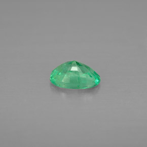 Smeraldo naturale verde da 0,43 ct, taglio ovale, VS-SI