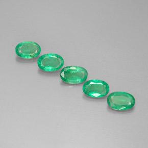 Smeraldo naturale verde da 1,90 ct, taglio ovale, VS-SI