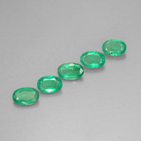 Smeraldo naturale verde da 1,90 ct, taglio ovale, VS-SI