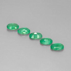 Smeraldo naturale verde da 1,90 ct, taglio ovale, VS-SI