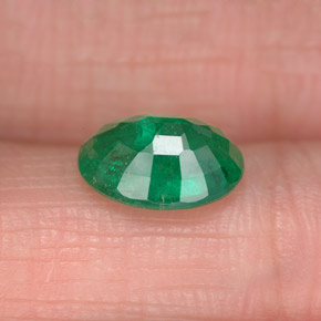 Smeraldo naturale verde da 1,56 ct, taglio ovale, SI