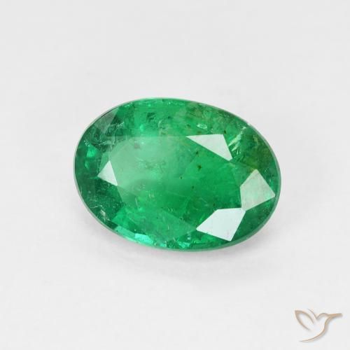 Smeraldo Verde freddo naturale da 1.83 ct, Ovale, SI-I1