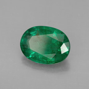 Smeraldo naturale verde da 2,67 ct, taglio ovale, VS