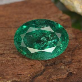 Smeraldo naturale verde da 2,30 ct, taglio ovale, SI-I1