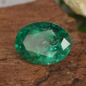 Smeraldo naturale verde da 2,30 ct, taglio ovale, SI-I1