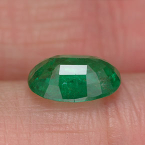 Smeraldo naturale verde da 1,72 ct, taglio ovale, VS-SI