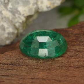 Smeraldo naturale verde da 1,54 ct, taglio ovale, VS-SI