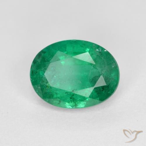 Smeraldo Verde Smeraldo Medio naturale da 1.63 ct, Ovale, SI