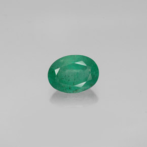 Smeraldo naturale verde da 1,18 ct, taglio ovale, SI