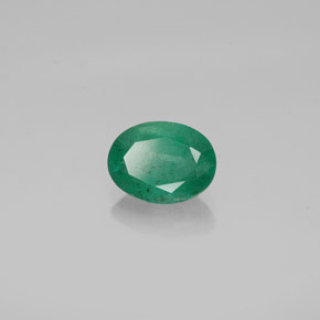 Smeraldo naturale verde da 1,18 ct, taglio ovale, SI