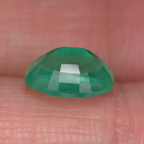 Smeraldo naturale verde da 1,87 ct, taglio ovale, SI