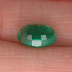 Smeraldo naturale verde da 1,78 ct, taglio ovale, SI-I1